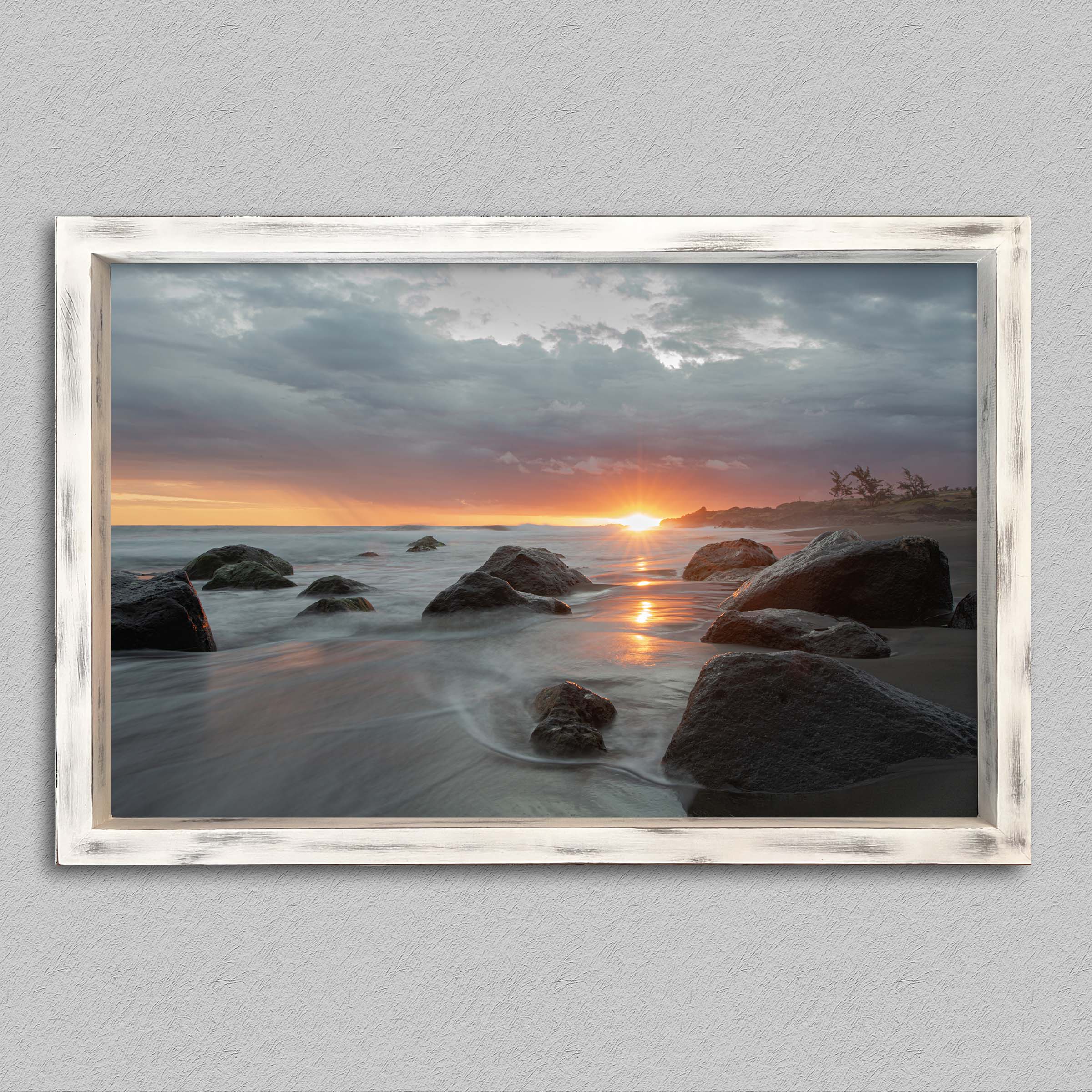 Sunset ravine blanche