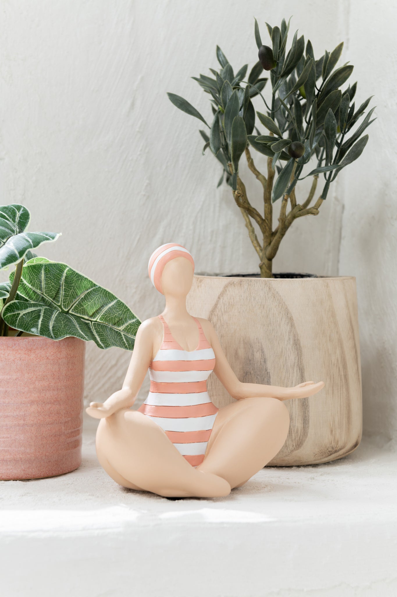 holz blumentopf boho natur deko