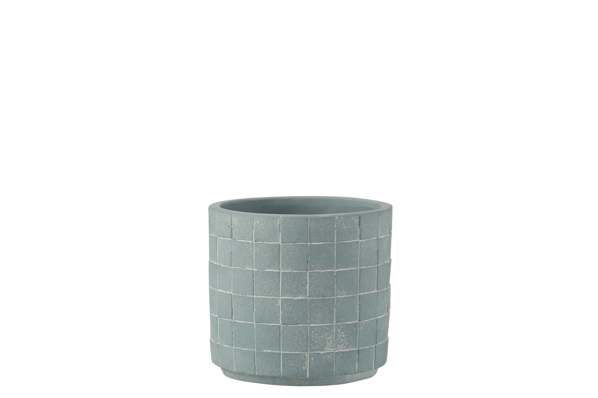 kleiner blumentopf keramik hellblau