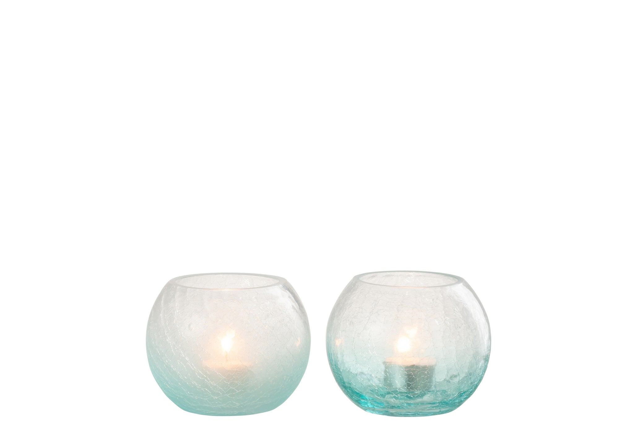 Dekorative Glas Windlichter in Azure Blau für maritime Tischdeko