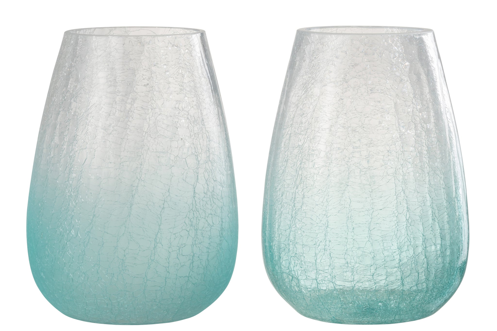 windlicht glas blau set 2er