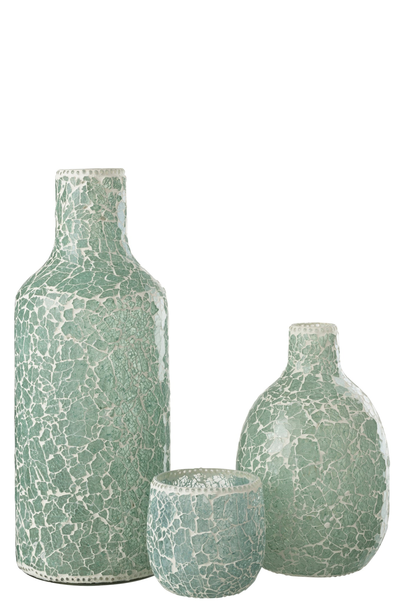 vase set mosaik wohnzimmer maritim stil