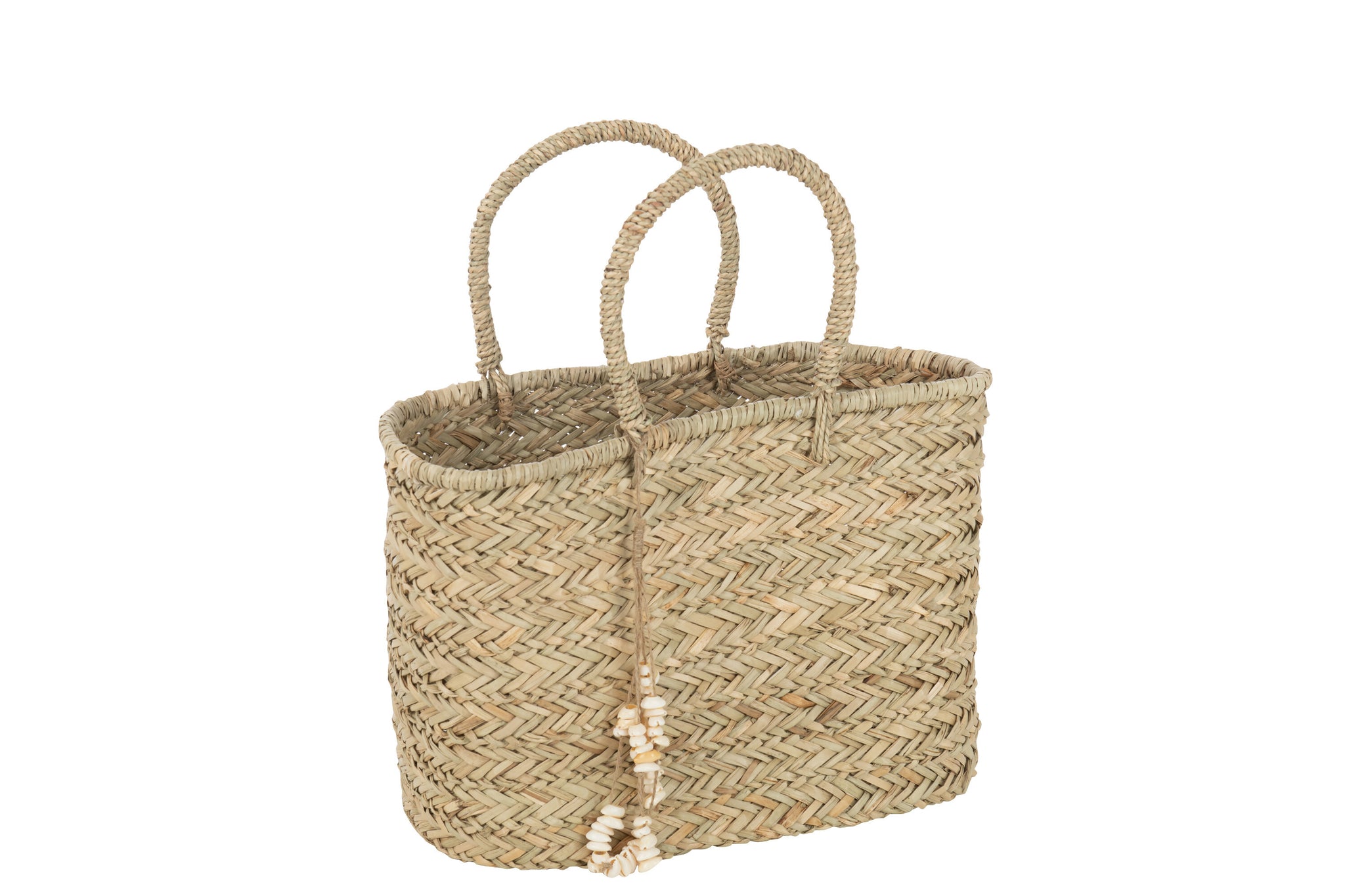 Strandtasche Muscheln Jute Natur große Sommertasche