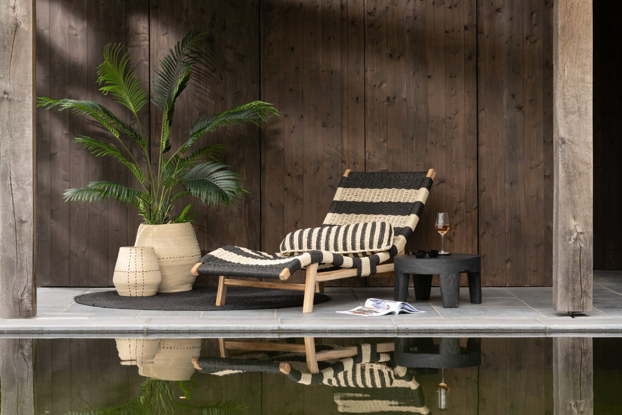 Seegraskorb als Pflanzkorb und Wohnaccessoire