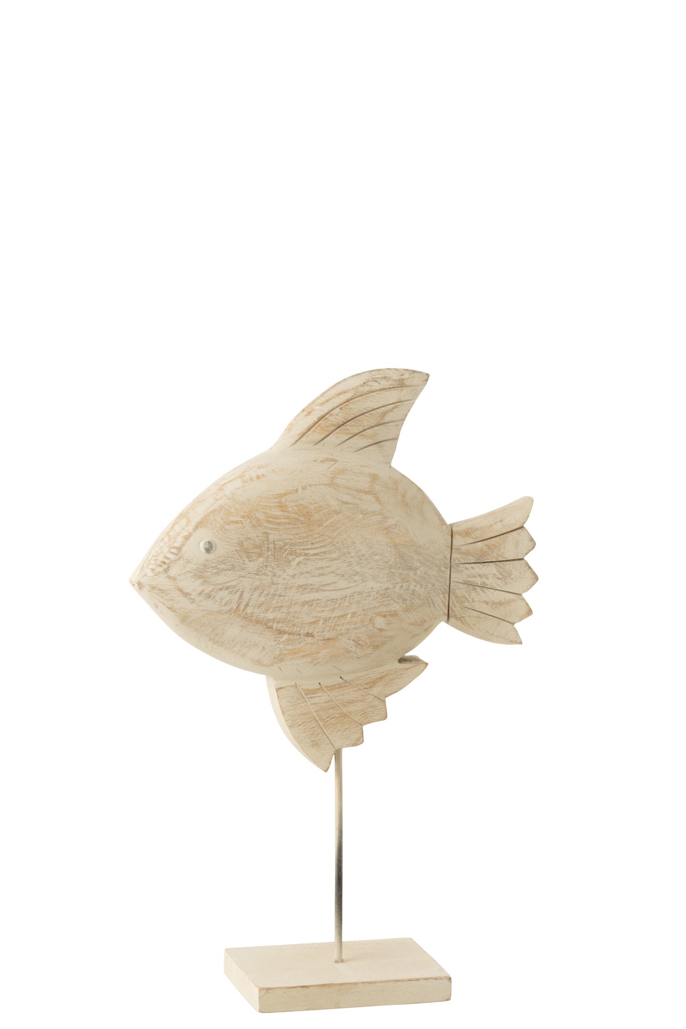 deko fisch mangoholz metall maritime figur