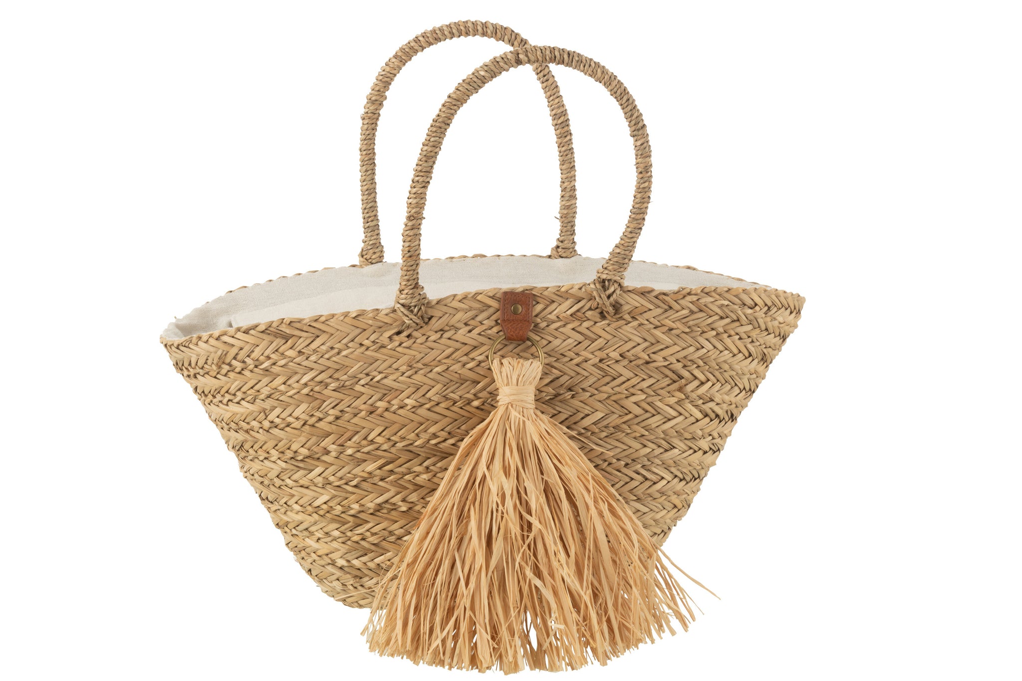Bolsa de playa natural algas marinas