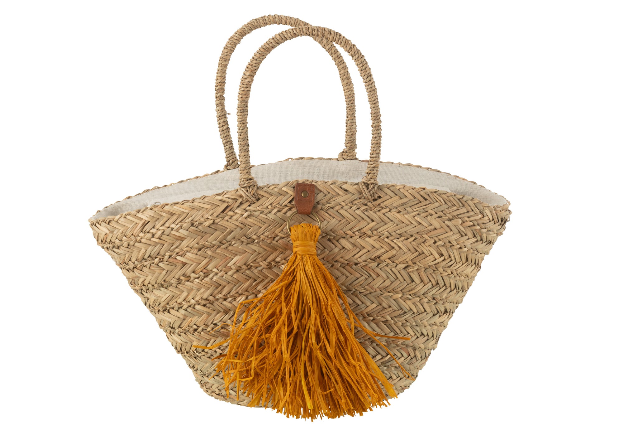 strandtasche seegras natur ocker quasten boho