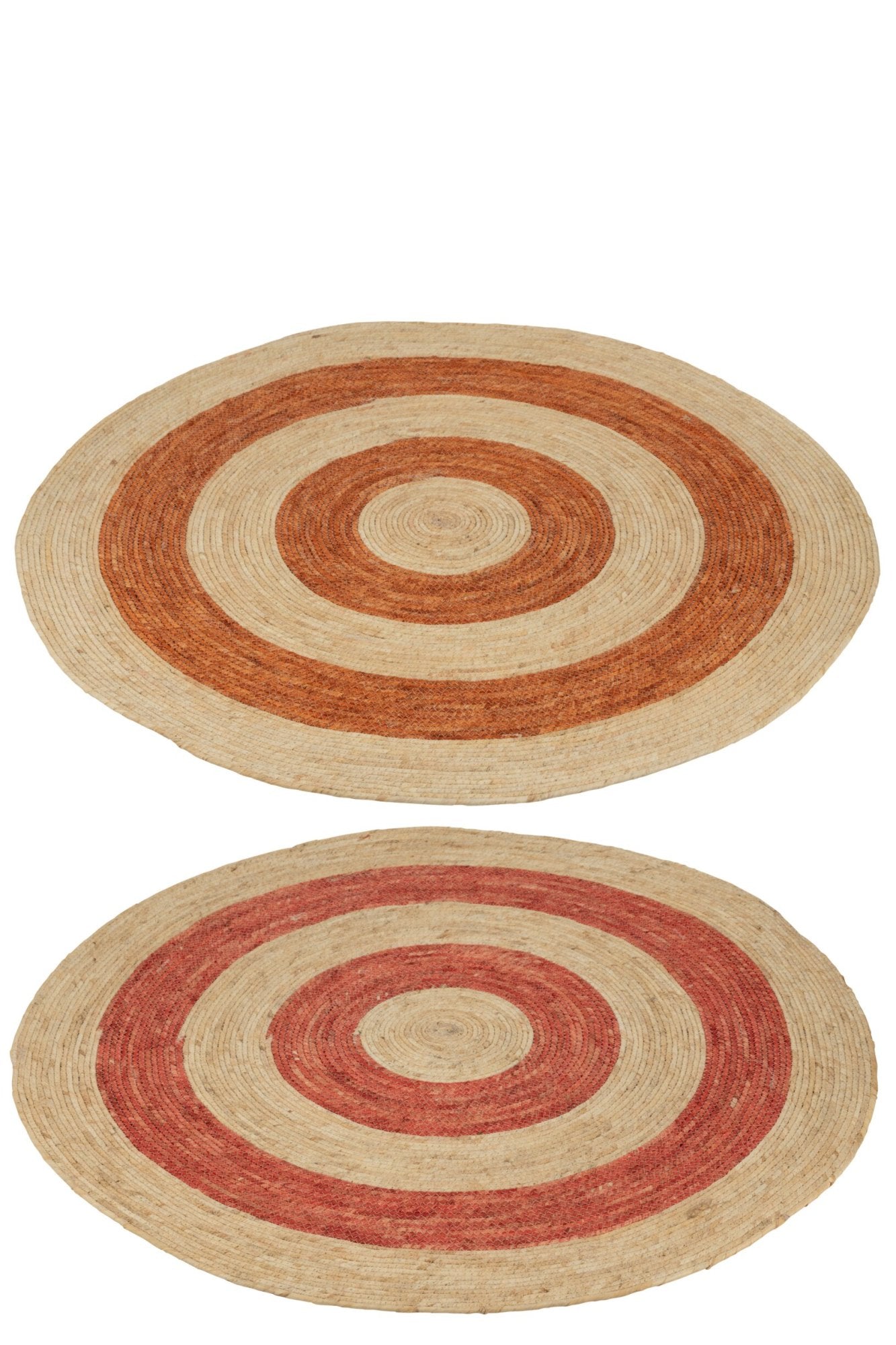 Naturteppich mit Kreisdesign