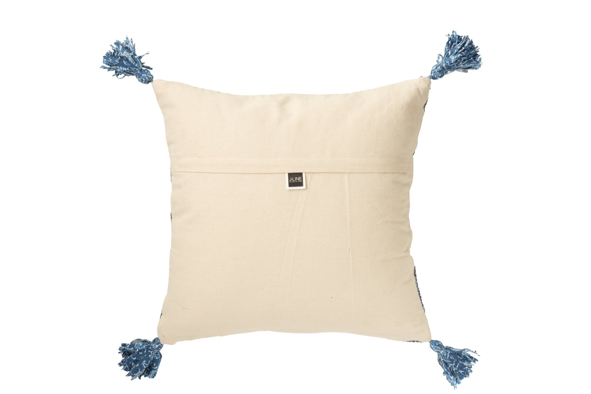 jute kissen blau