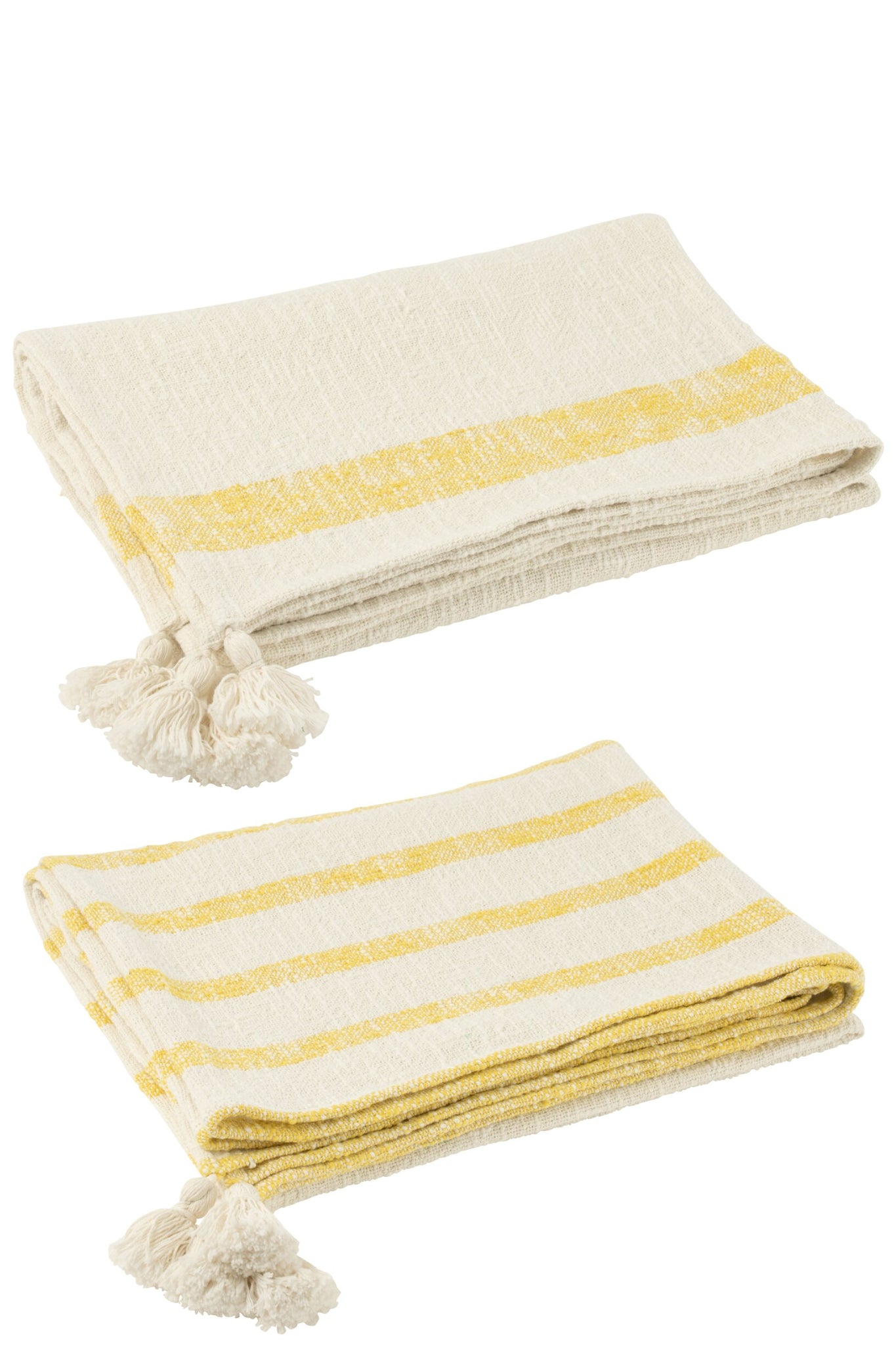 baumwoll plaid weiss gelb