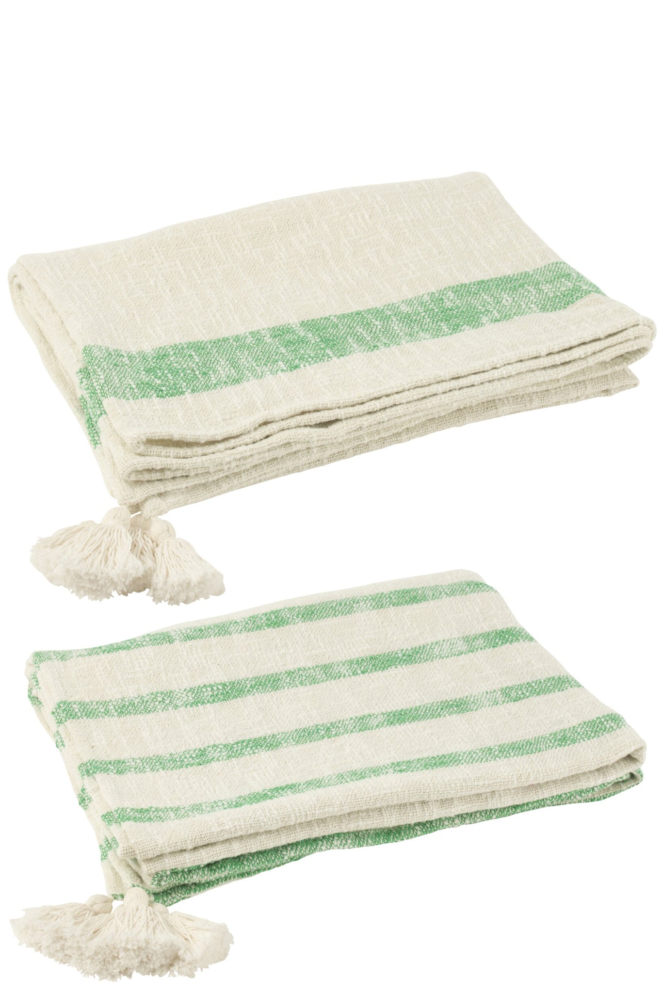 baumwoll plaid weiss gruen