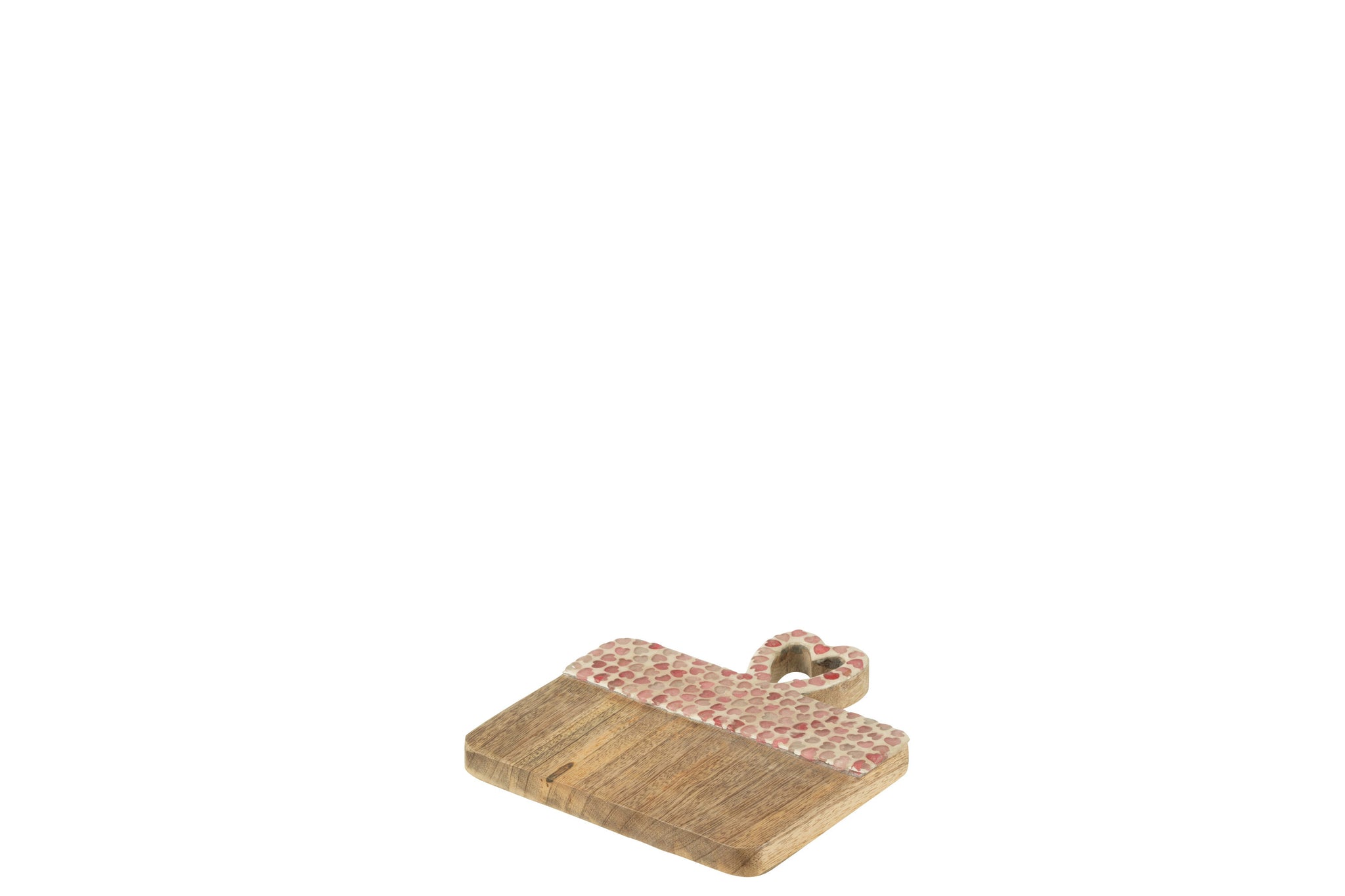 deko brett herz mosaik rosa