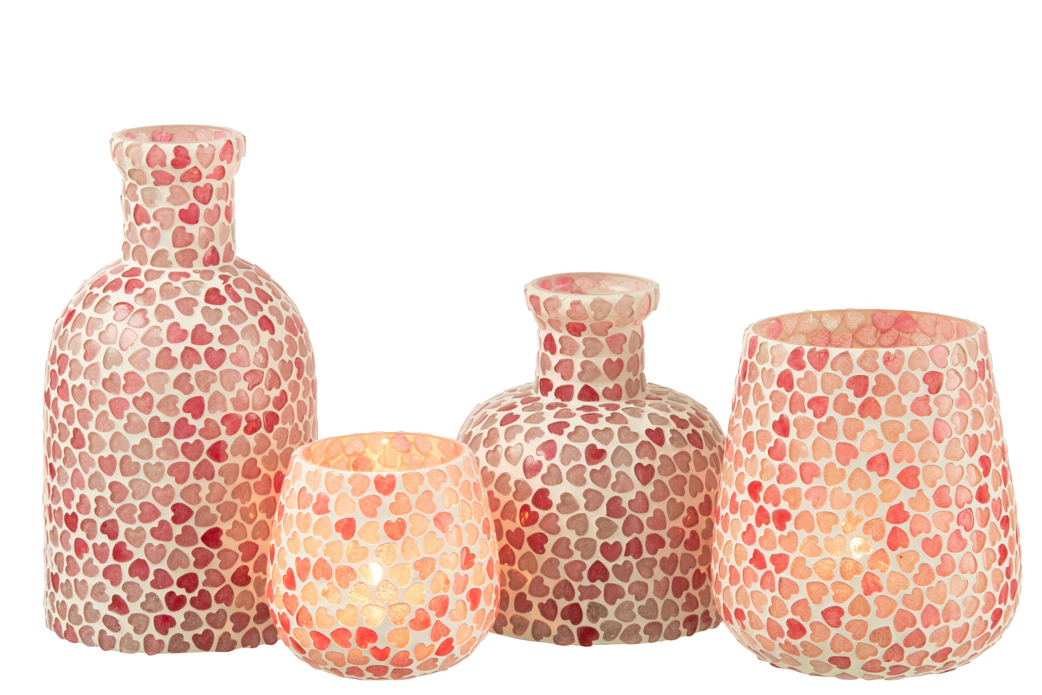 deko vase rosa glas boho stil wohnzimmer