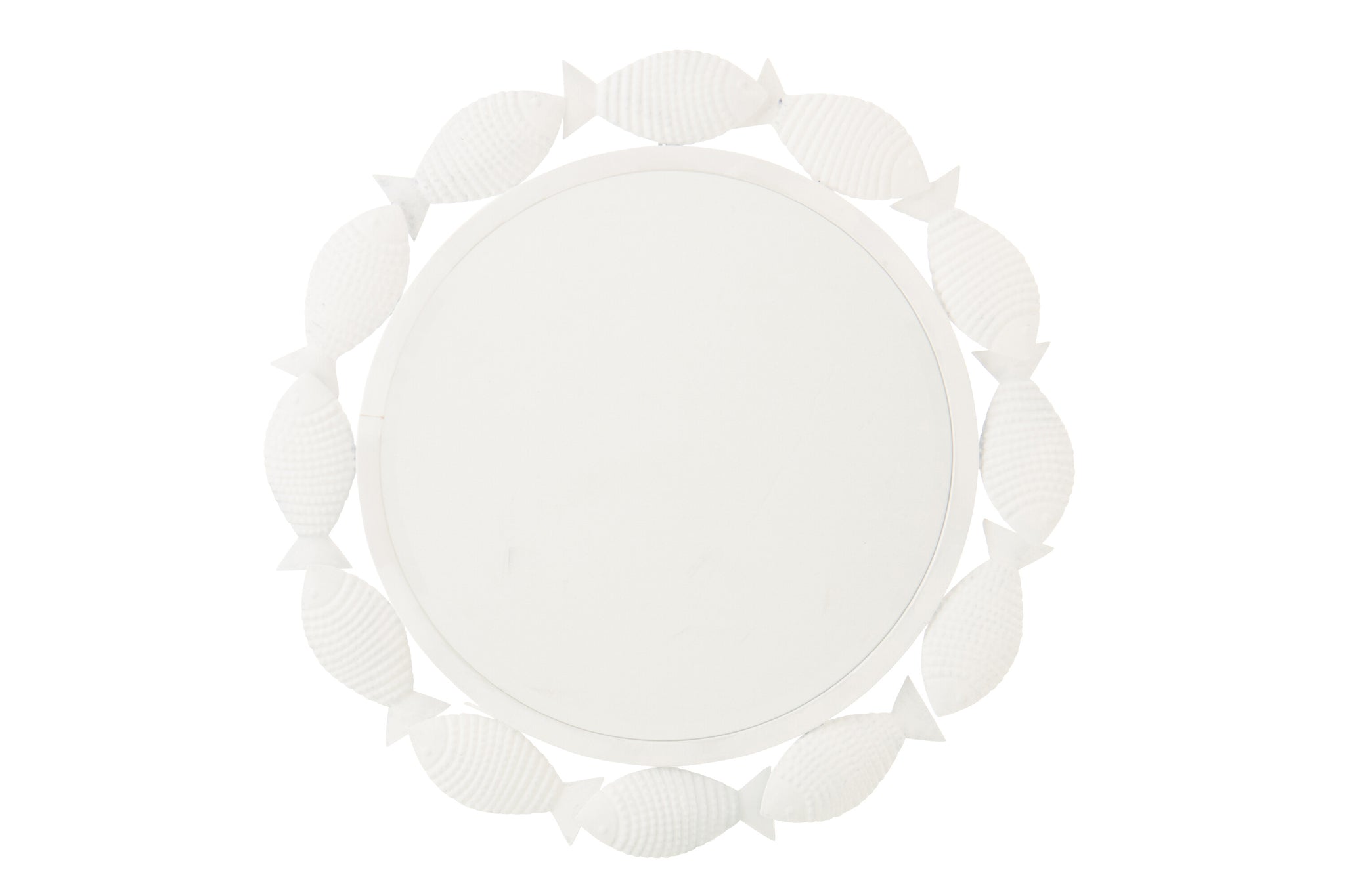 Espejo de pared pez Hierro - Blanco