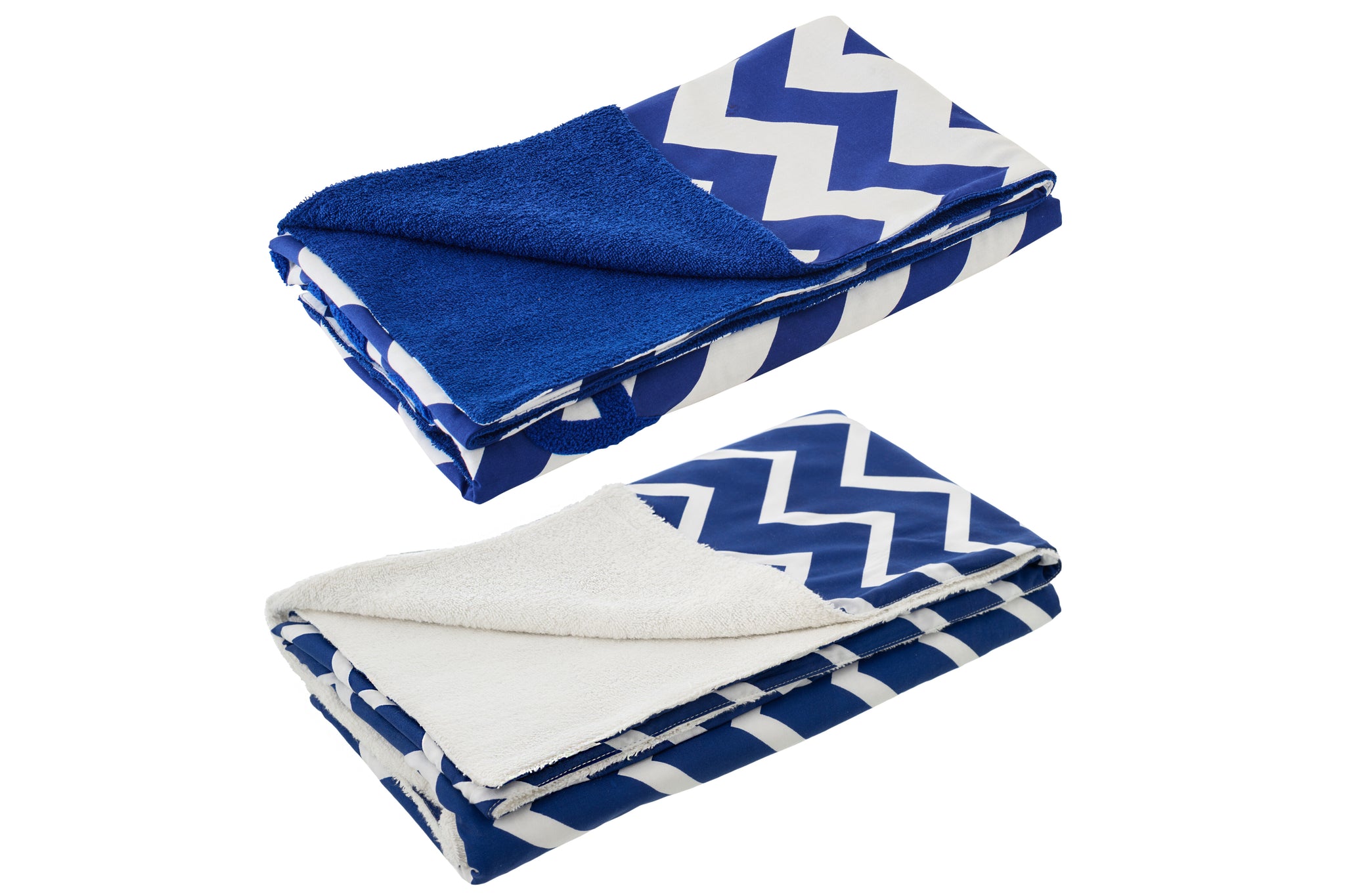 strandtuch set blau weiß