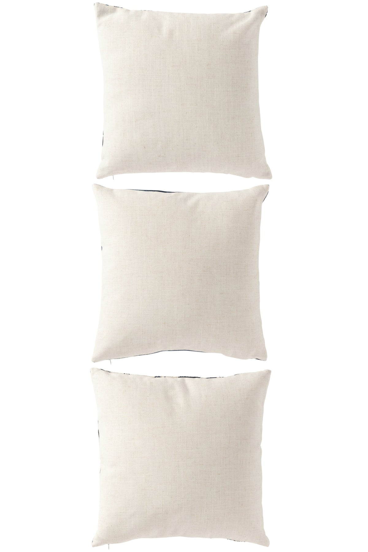 Dekokissen Koralle Blau/Off-White (3er Set)