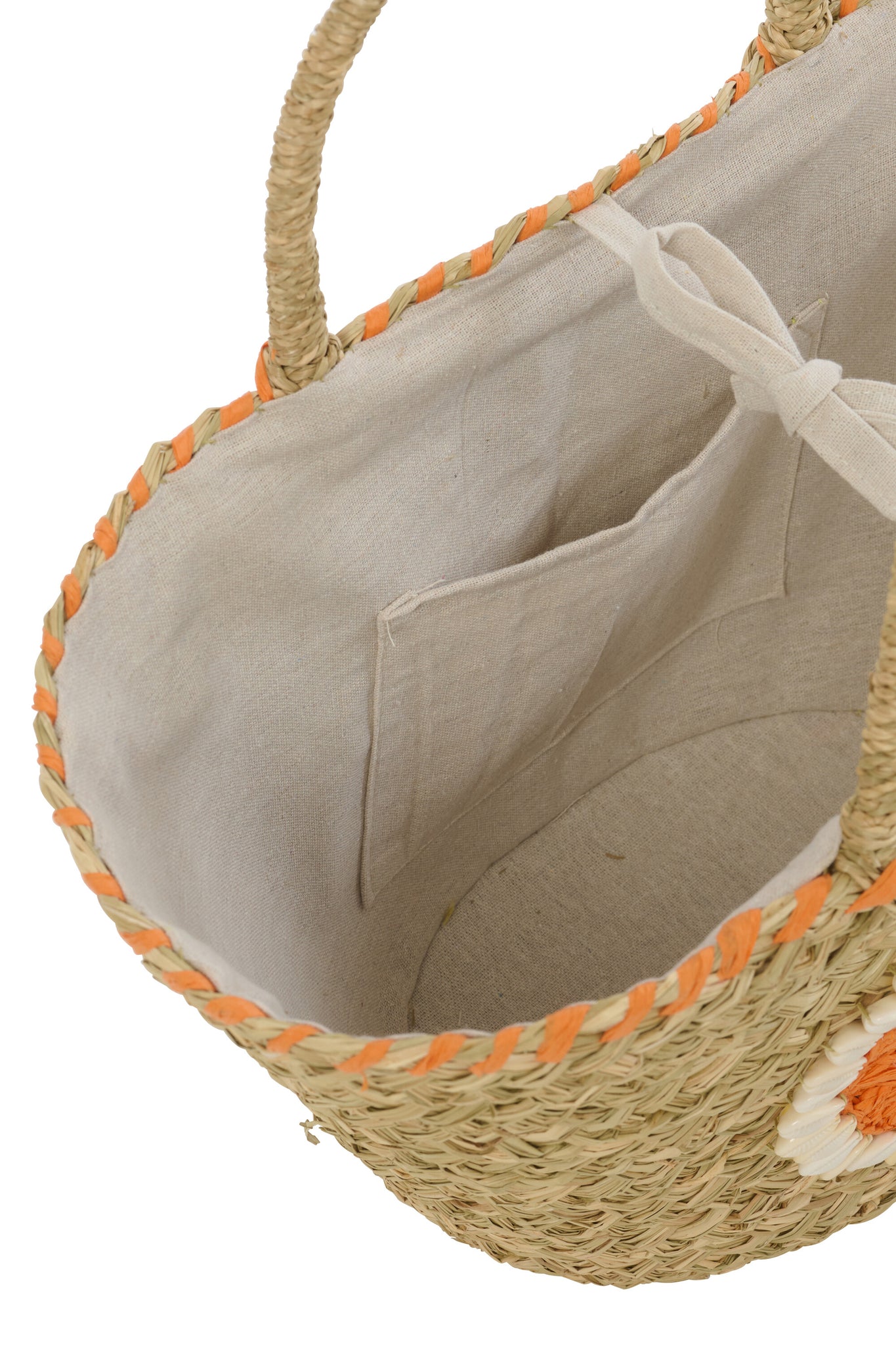 bunte coastal strandtaschen aus naturmaterial