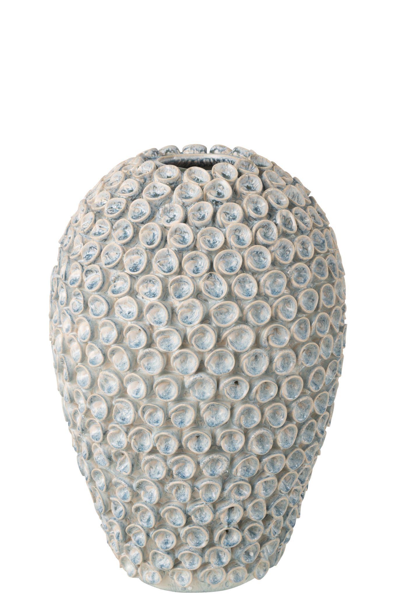 designer vase hellblau groß