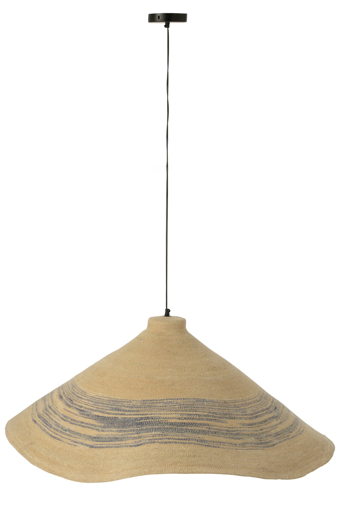 maritime deckenlampe aus seegras