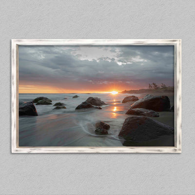 Sunset ravine blanche