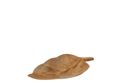 schale teakholz blatt natur