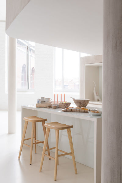 Schale `` Valldemossa ´´ aus Mangoholz – Weiß (M)