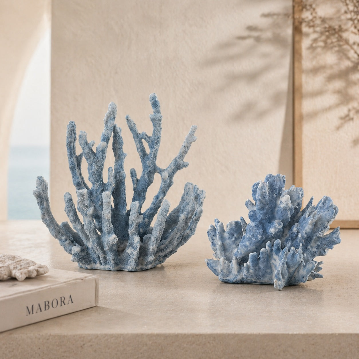 Lot de 2 - Coraux - Bleu clair (M) + (L)