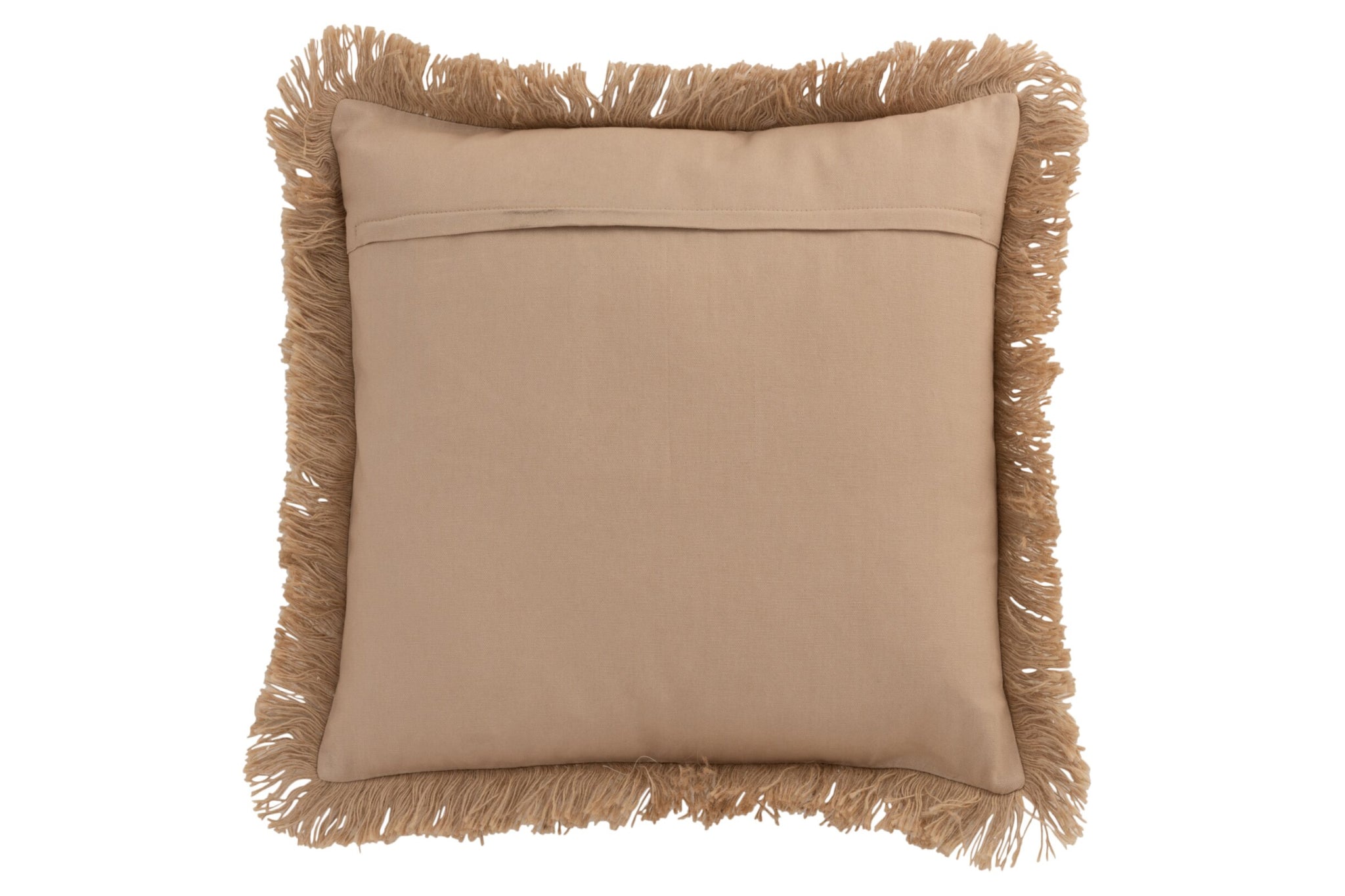 Rückseite des Blütenkissens in Natur und Beige