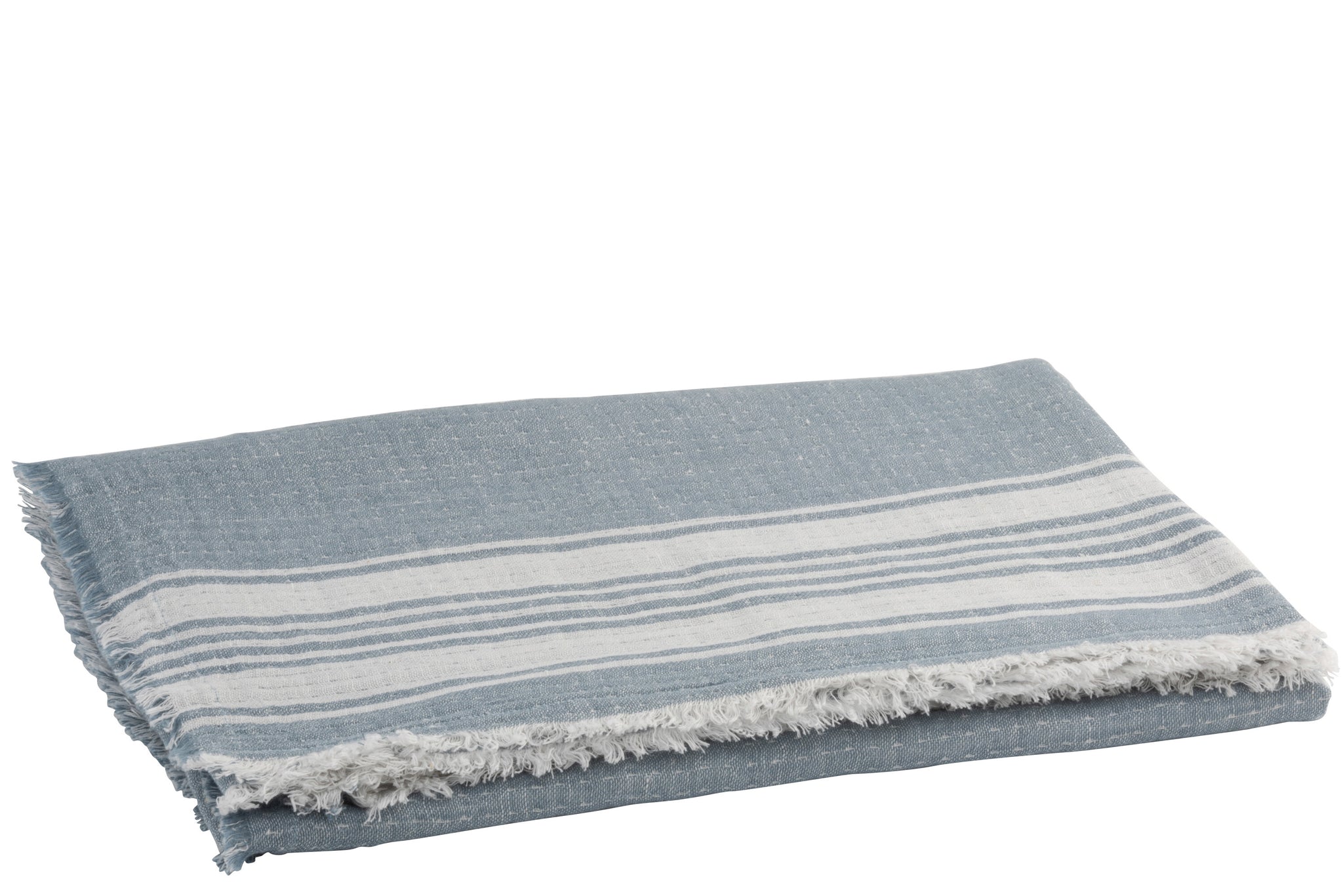plaid blau weiß streifen baumwolle decke