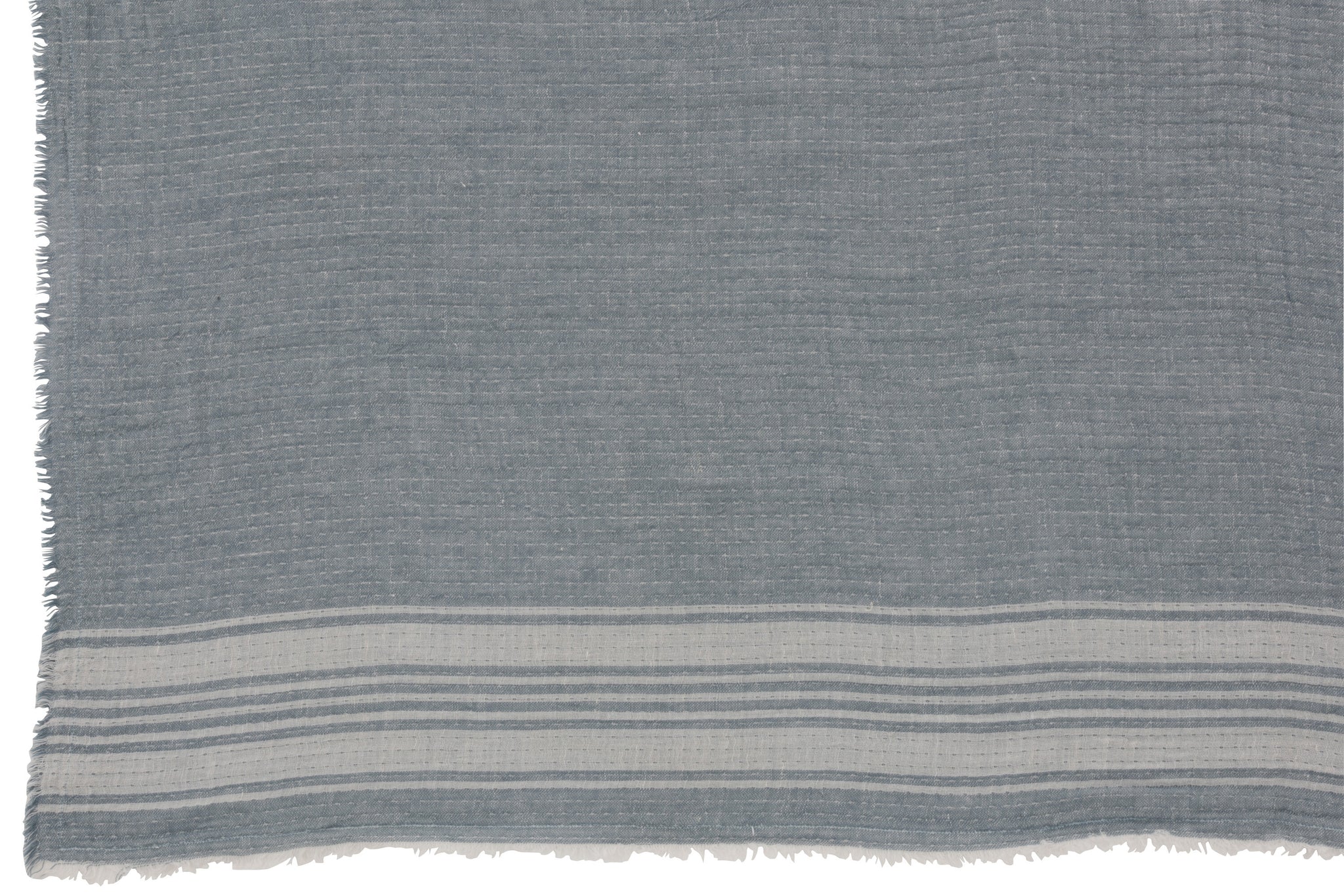 baumwoll plaid streifen struktur detail fransen