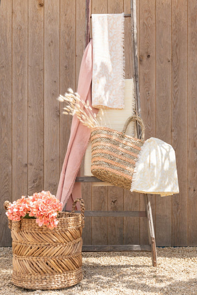 Boho Dekokorb Set mit Tragegriffen