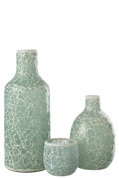 vase set mosaik wohnzimmer maritim stil