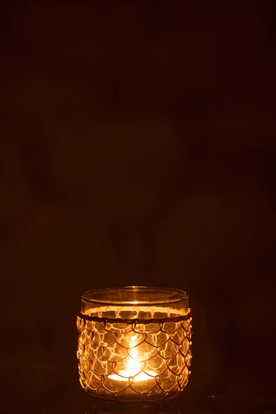 boho windlicht jute glas wohnzimmer gemütlich licht