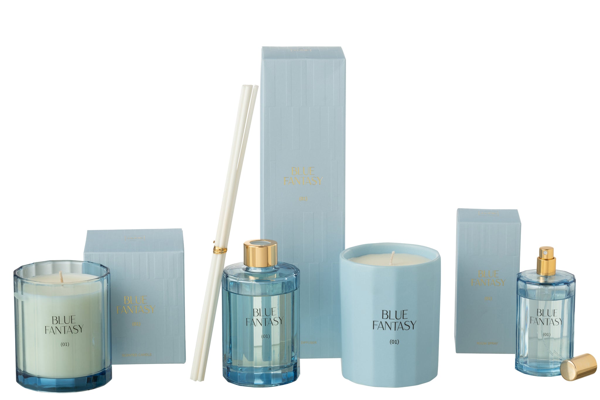 Duftöl mit Duftstäbchen „Blue Fantasy“ – Floral