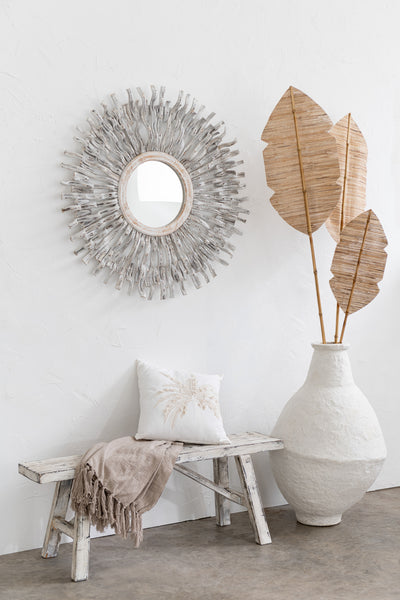wandspiegel sonnen design coastal wohnzimmer deko