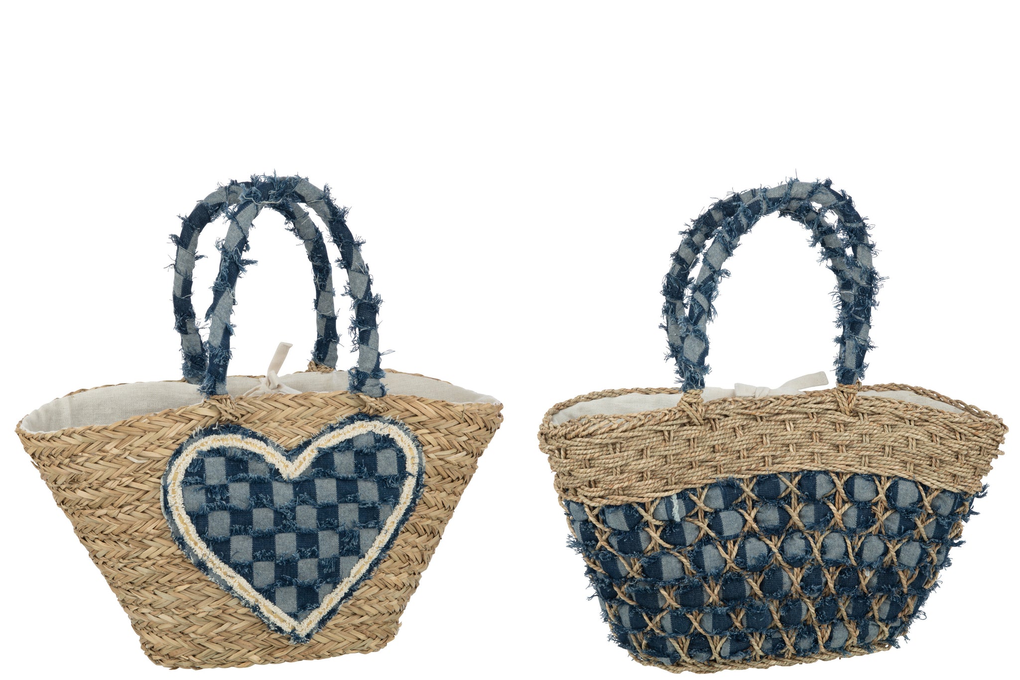 maritime strandtasche set seegras