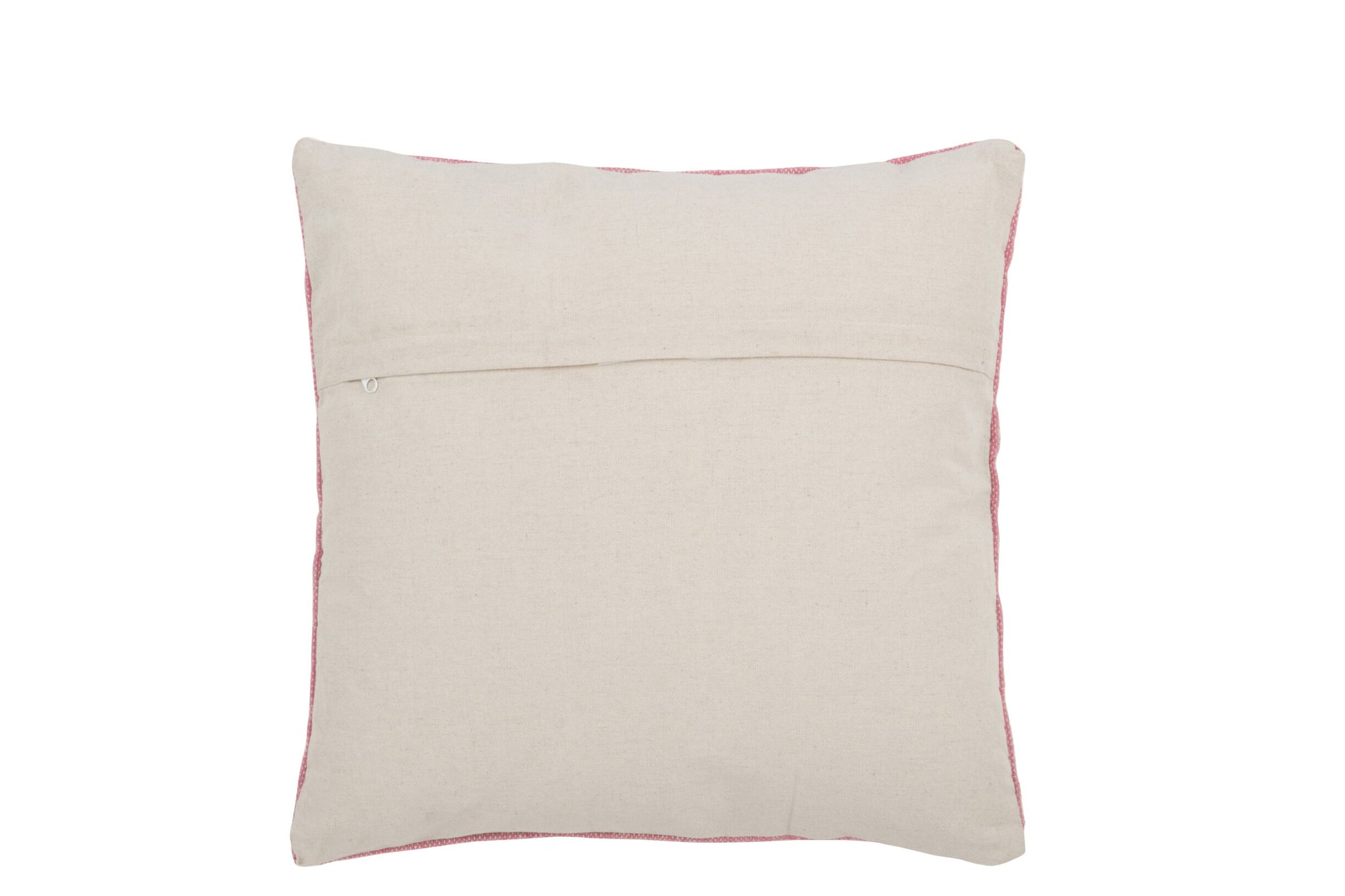 Rosa Boho-Kissen mit dekorativem Muster