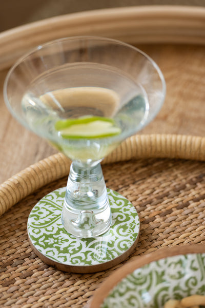 untersetzer cocktail glas terrasse sommer deko