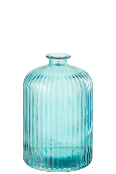 glasvase aqua streifen maritime deko vase