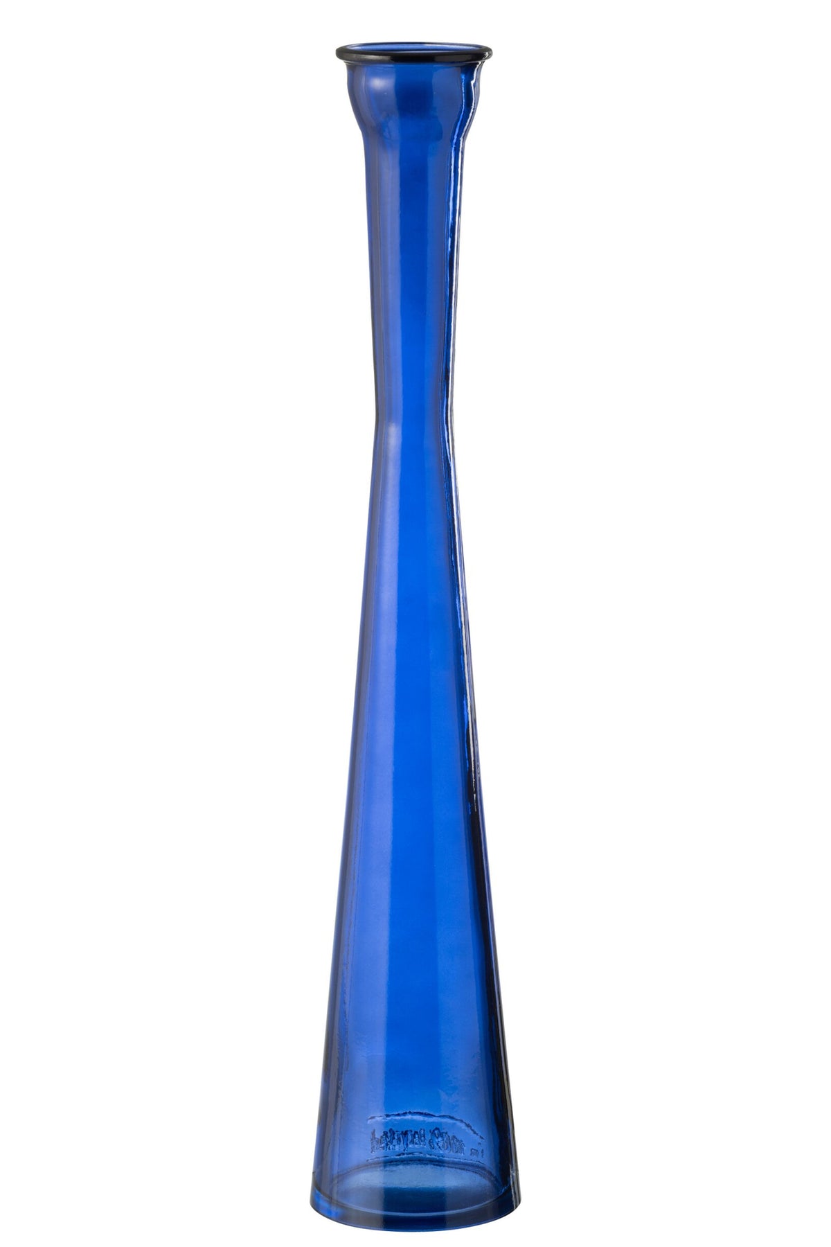 Hohe Glasvase Blau 51 cm
