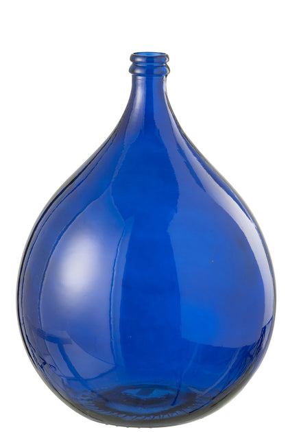 Große Glasvase Lissabon Blau 56 cm
