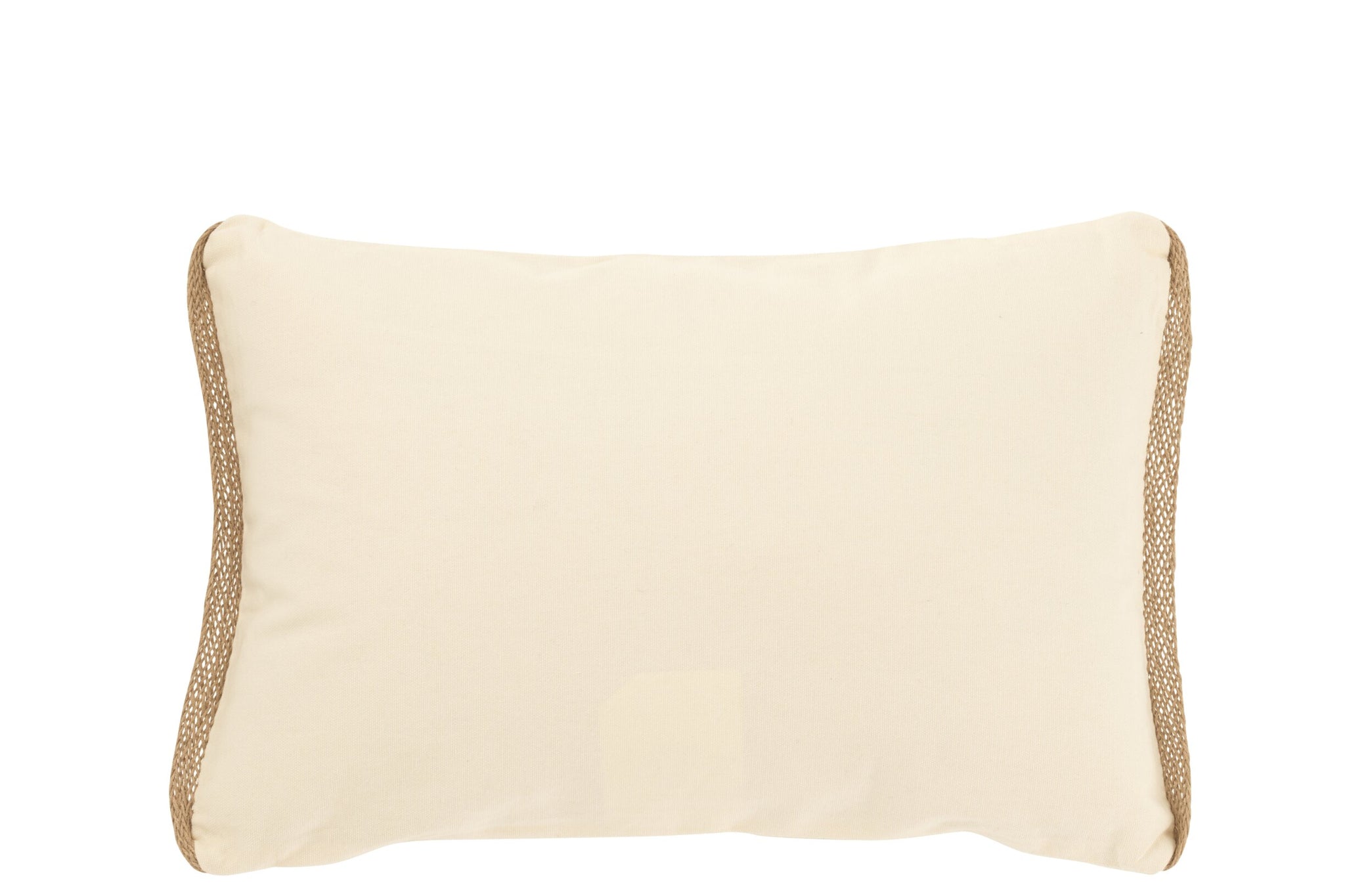 Maritimes Baumwollkissen Creme Beige