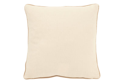 2er Set - Dekokissen - Muschel - Baumwolle – Creme/Beige