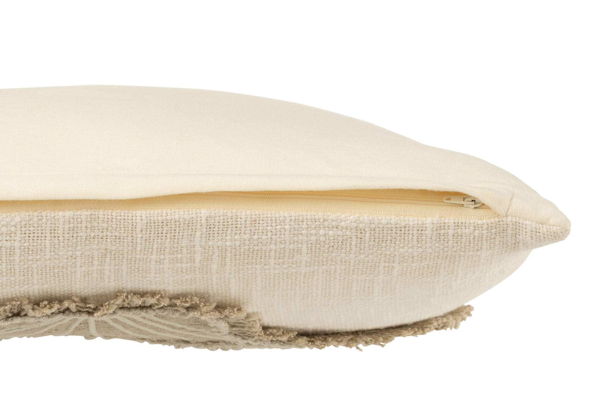 Baumwollkissen mit Muschelmotiv im Coastal-Stil