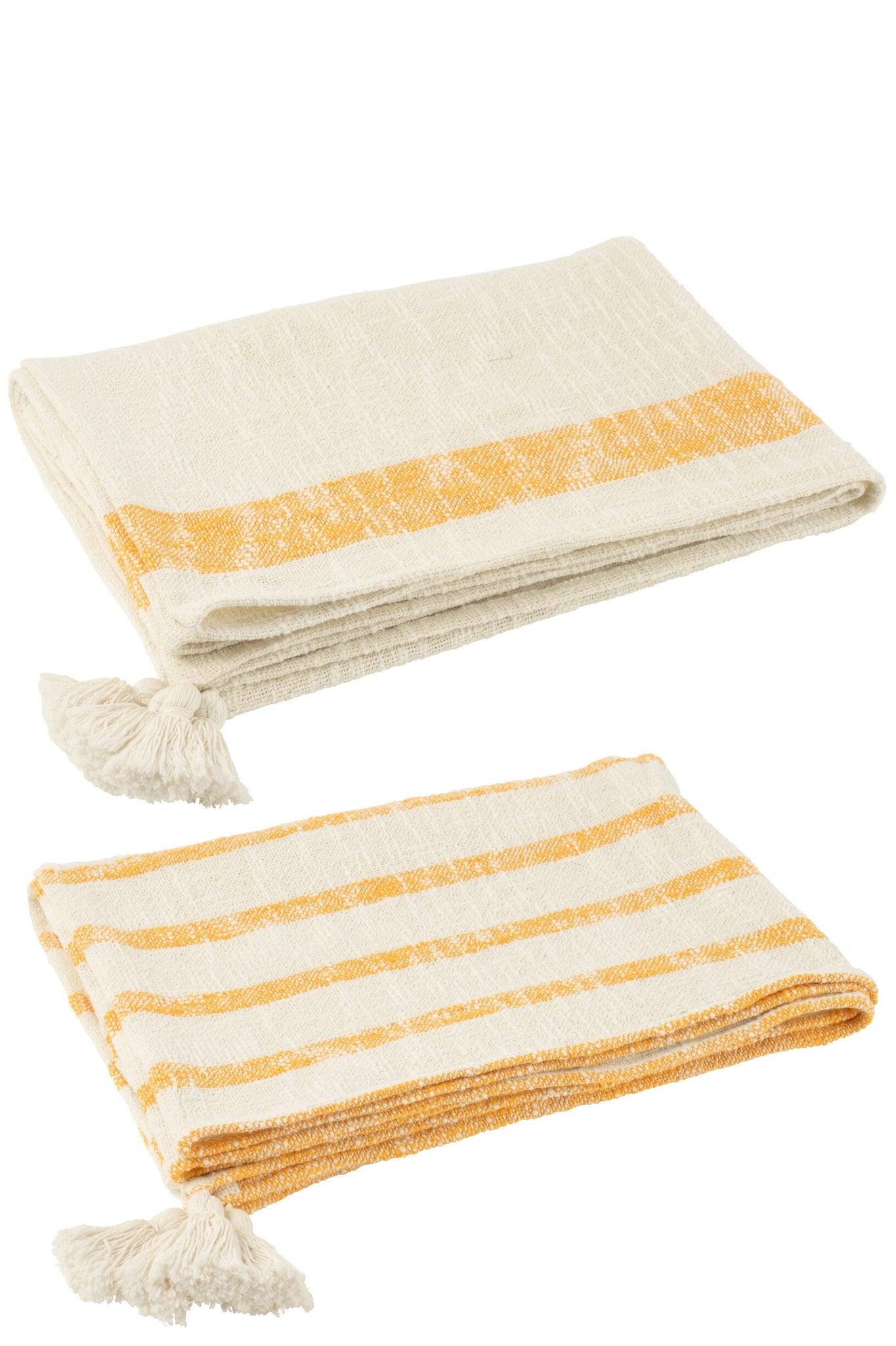 baumwoll plaid weiss orange