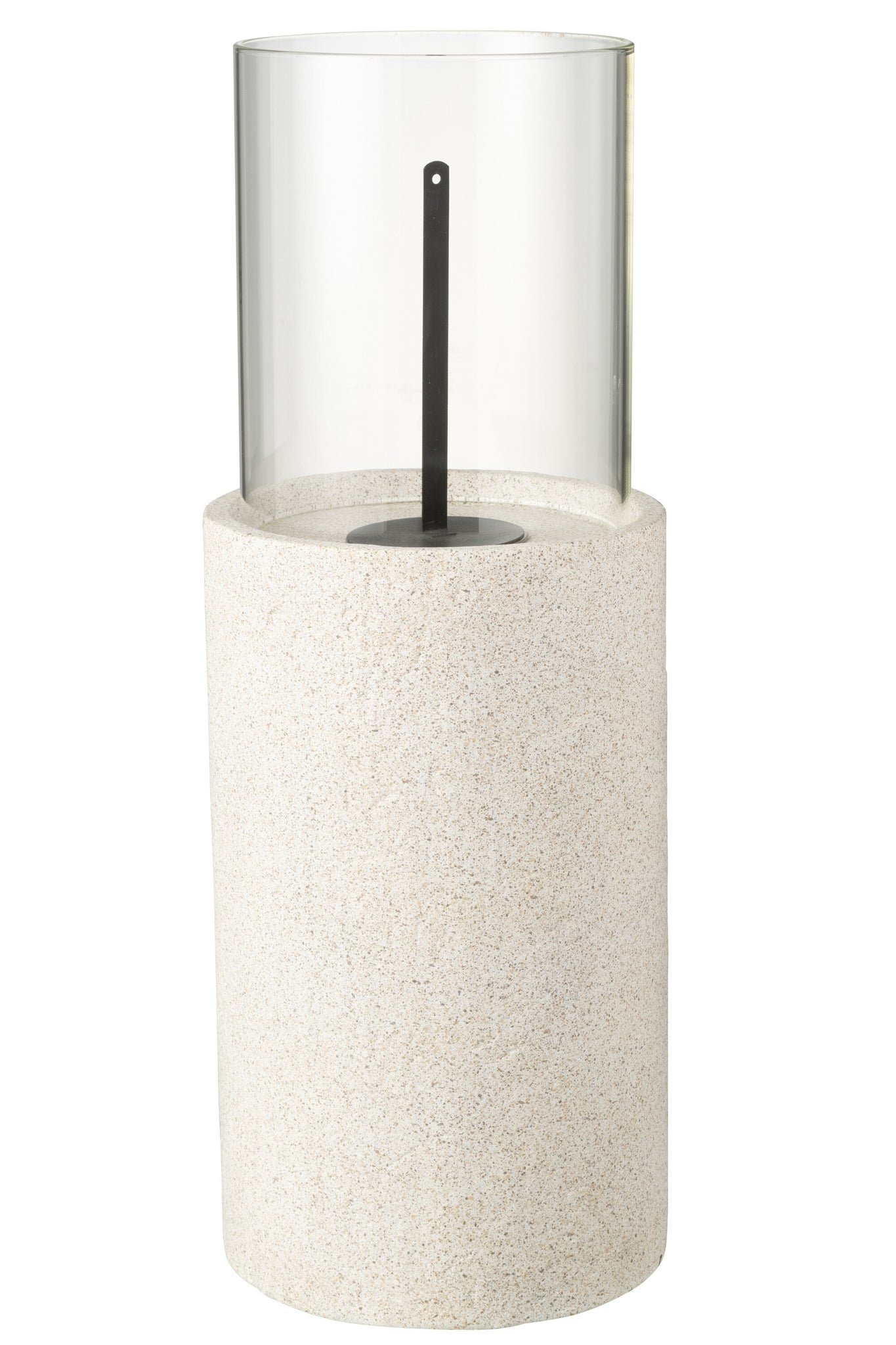 terrassen feuer saeule grau glas detail flamme