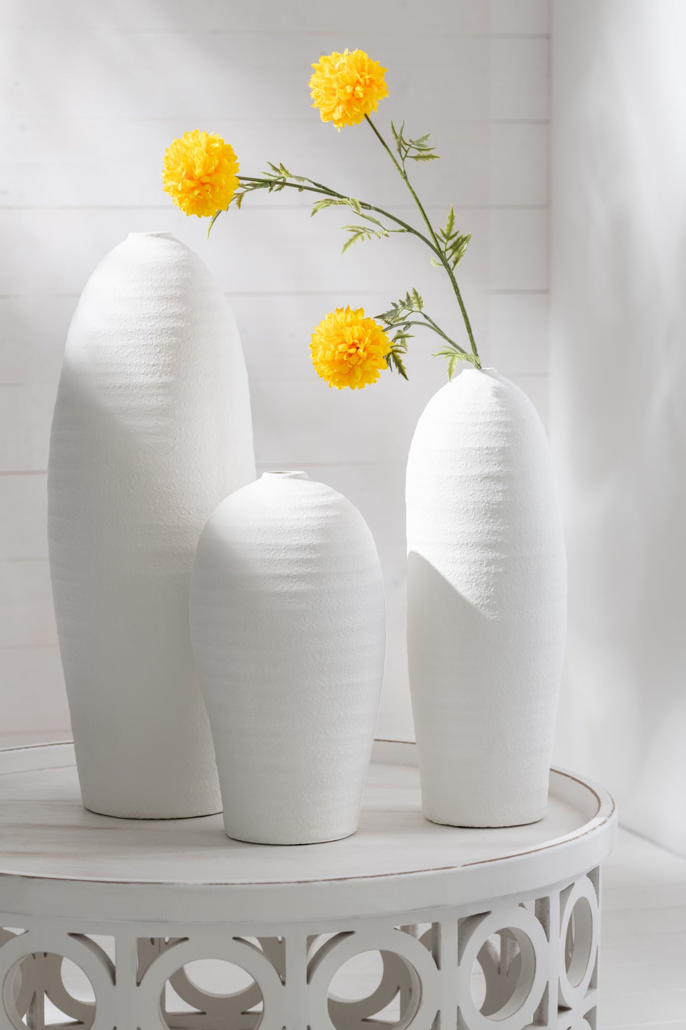 deko vase weiss modern schlicht