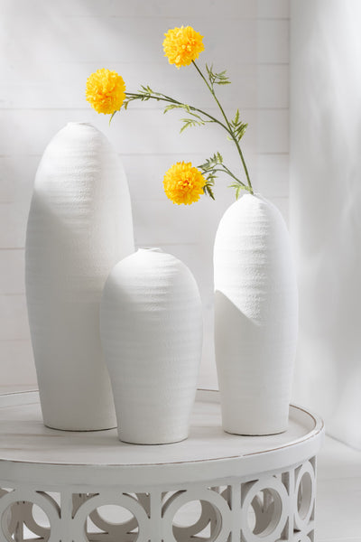 deko vase weiss modern schlicht