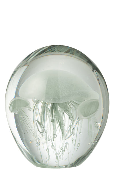 glas deko objekt maritim grün