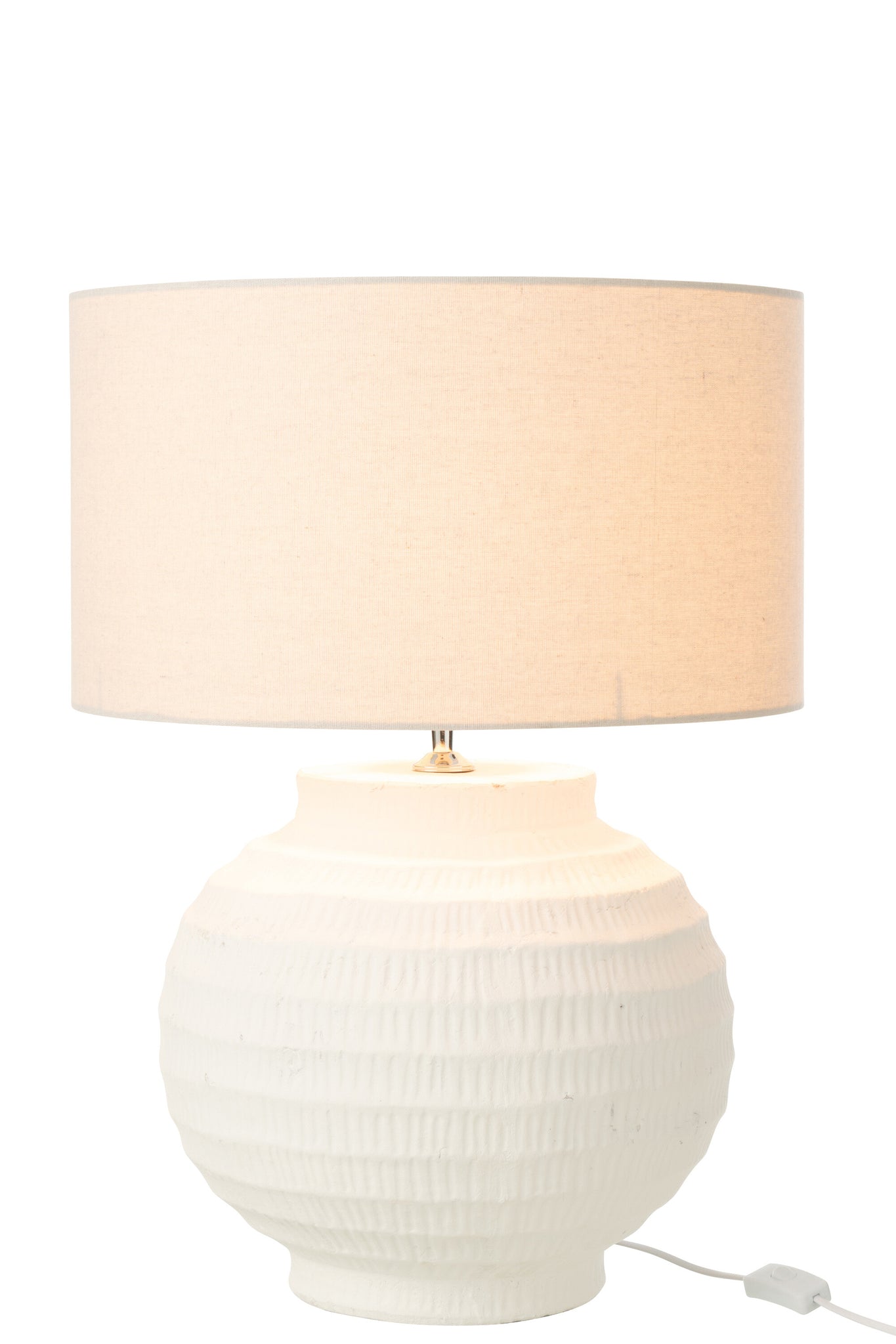 Lámpara de mesa de terracota – blanca